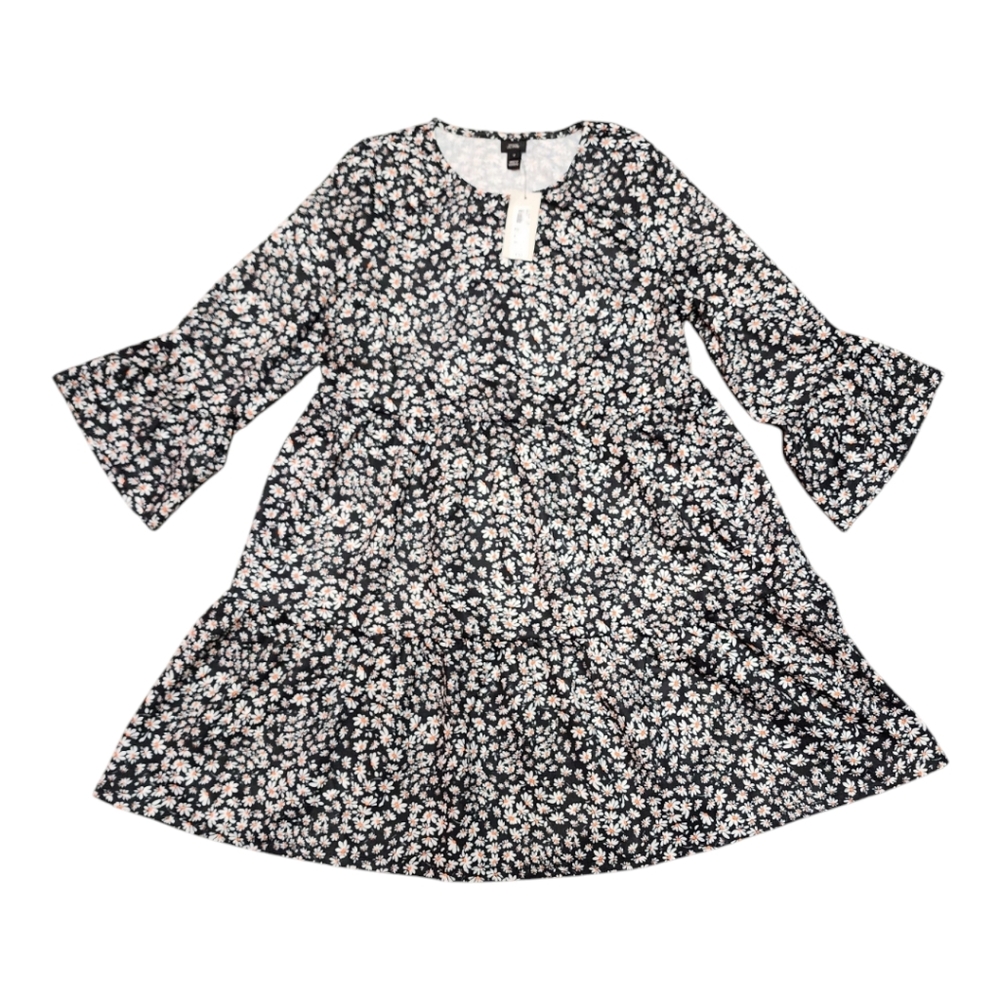 River Island Daisy Print Flutter Sleeve Dress Women Small NWT